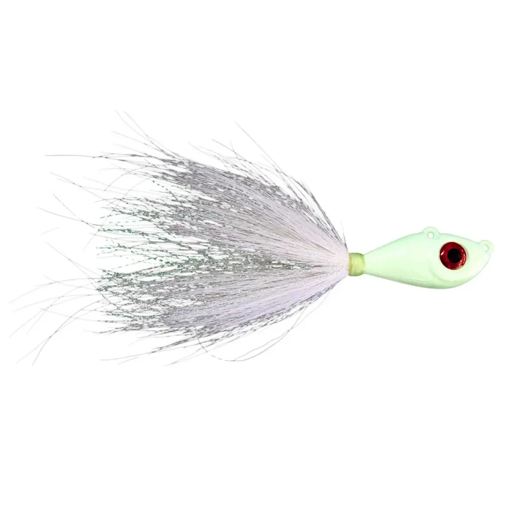 Mustad 3oz Big Eye Bucktail Jig with Chemically Sharpened 8/0 Hook