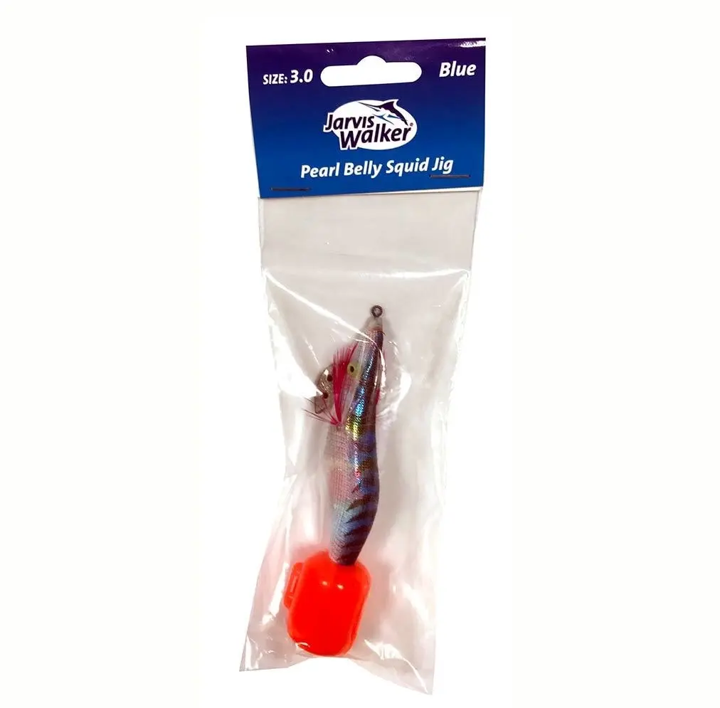 Jarvis Walker Size 3.0 Pearl Belly Squid Jig Lure - Egi Lure