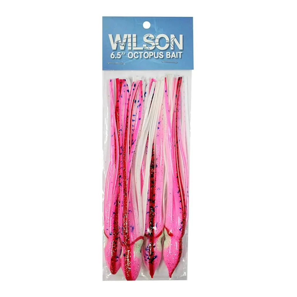 4 Pack of Wilson 3 Inch Vinyl Octopus Squid Skirts- Squid Tails