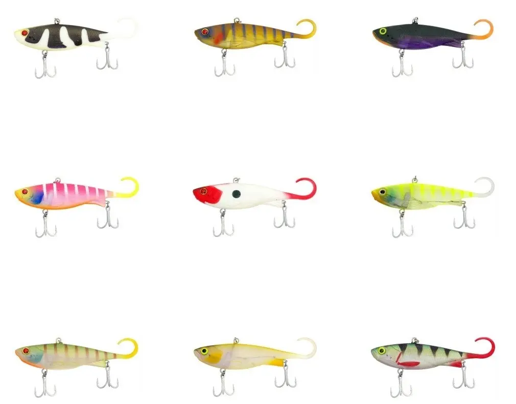 160mm Light Zerek Fish Trap Soft Vibe Crankbait Fishing Lure - 58gm Soft Plastic