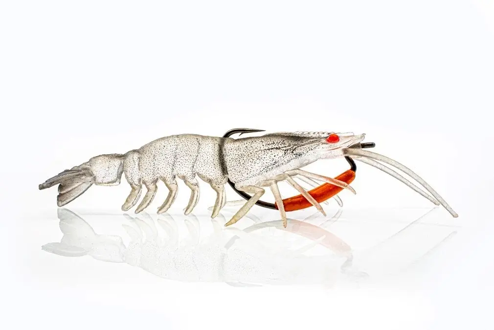 125mm Chasebait Flick Prawn Soft Plastic Fishing Lure with 8gm Lead Weight