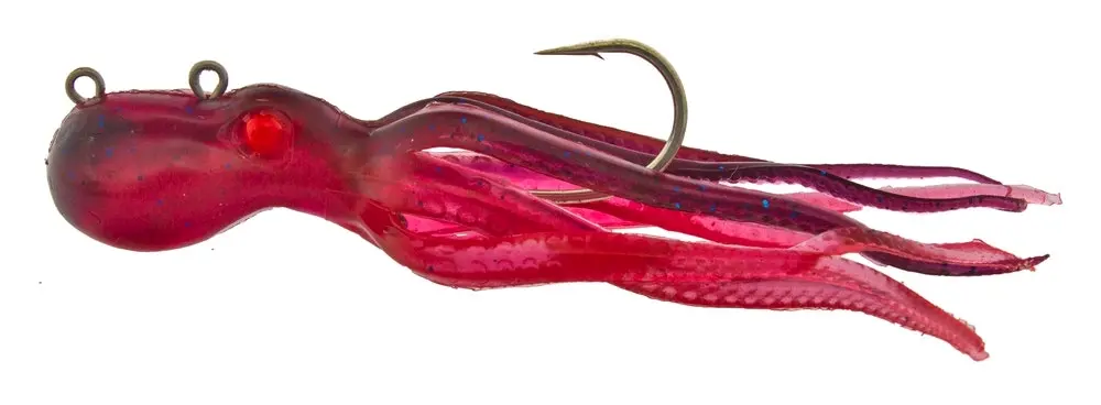 4" Mustad Mini InkVader Tenya 20g Octopus Soft Bait Fishing Lure - Red Eye