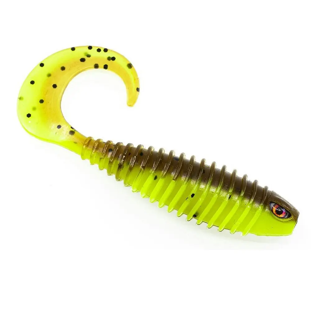 5 Pack of Chasebait 4 Inch Curly Tail Soft Plastic Fishing Lures