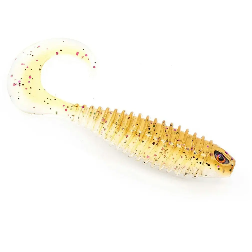 5 Pack of Chasebait 4 Inch Curly Tail Soft Plastic Fishing Lures