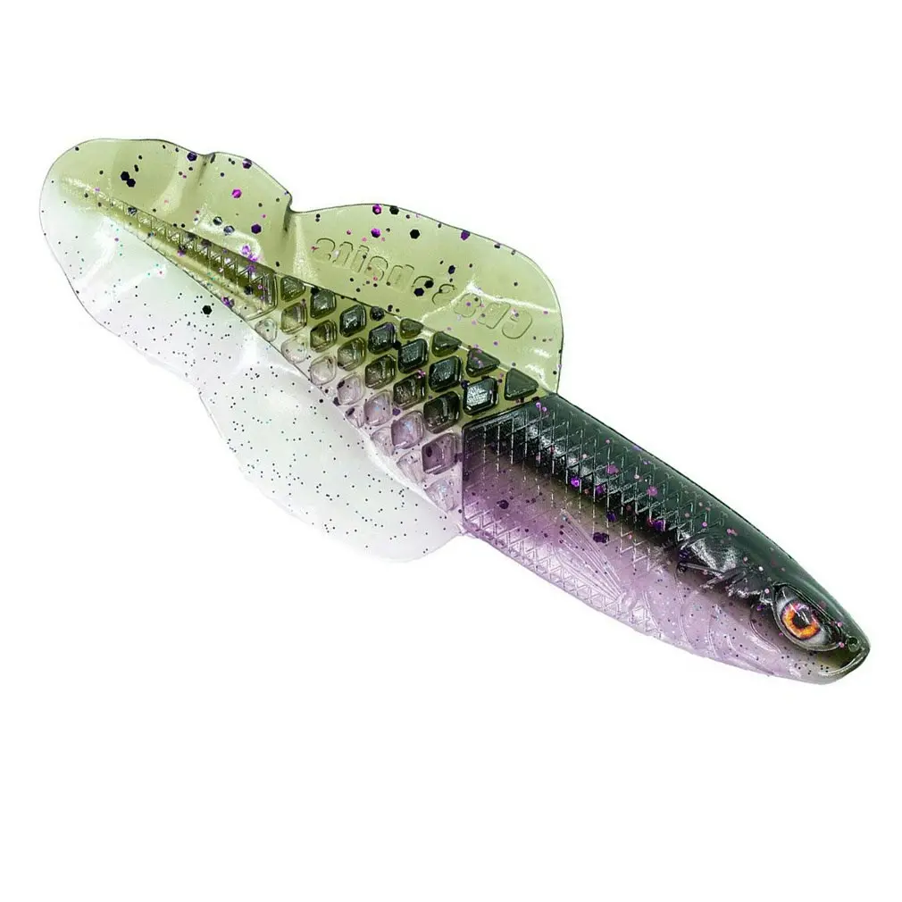 6 Pack of Chasebait 4.25 Inch 110mm Flacid Shad Soft Plastic Fishing Lures