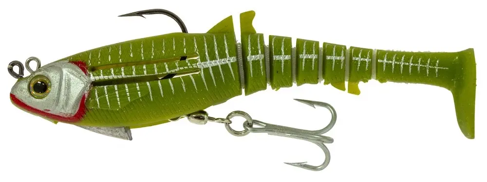 145mm Zerek Jighead Rigged Flat Shad X Soft Plastic Swimbait Lure-52gm Soft Bait