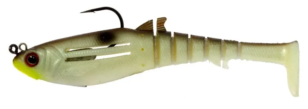 130mm Zerek Jig Head Rigged Flat Shad X Soft Plastic Swimbait Lure-28g Soft Bait