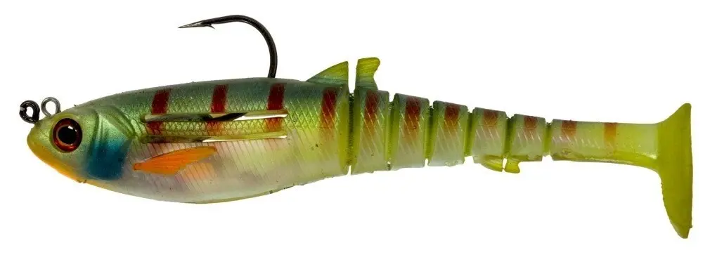 130mm Zerek Jig Head Rigged Flat Shad X Soft Plastic Swimbait Lure-28g Soft Bait