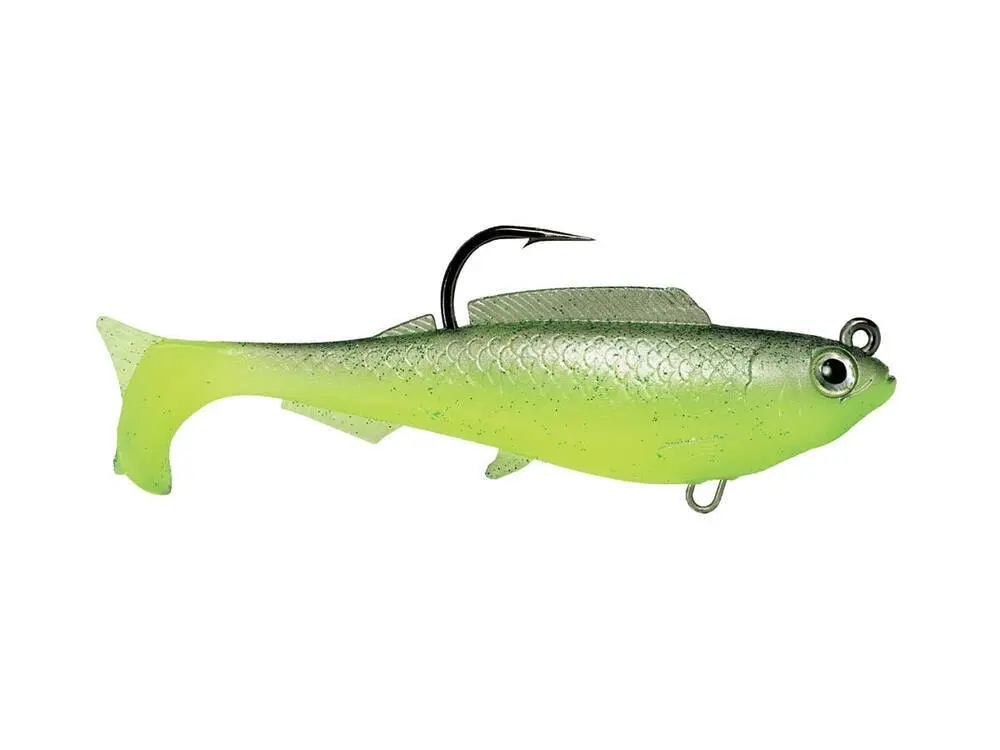 4 Inch Zman HerculeZ Soft Swimbait Fishing Lure - Rigged Soft Plastic Swimbait