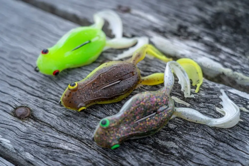 4 Pack of 40mm Chasebaits Flexi Frog Soft Bait Fishing Lures