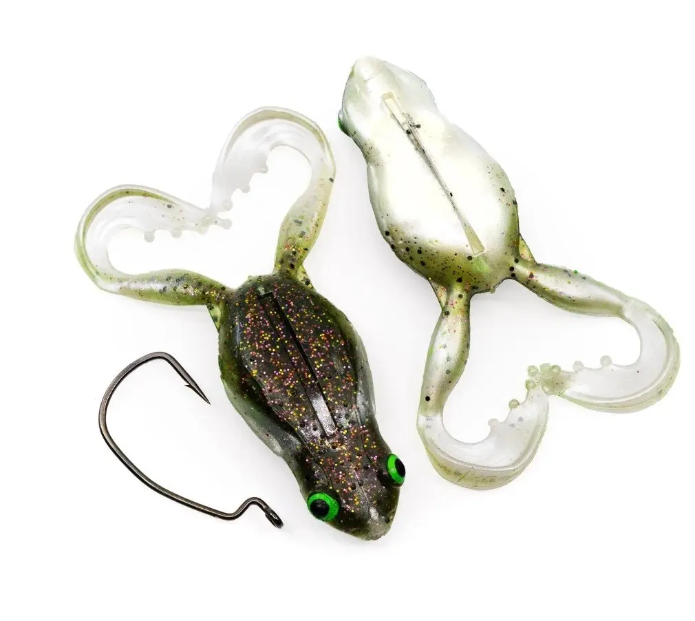 4 Pack of 40mm Chasebaits Flexi Frog Soft Bait Fishing Lures