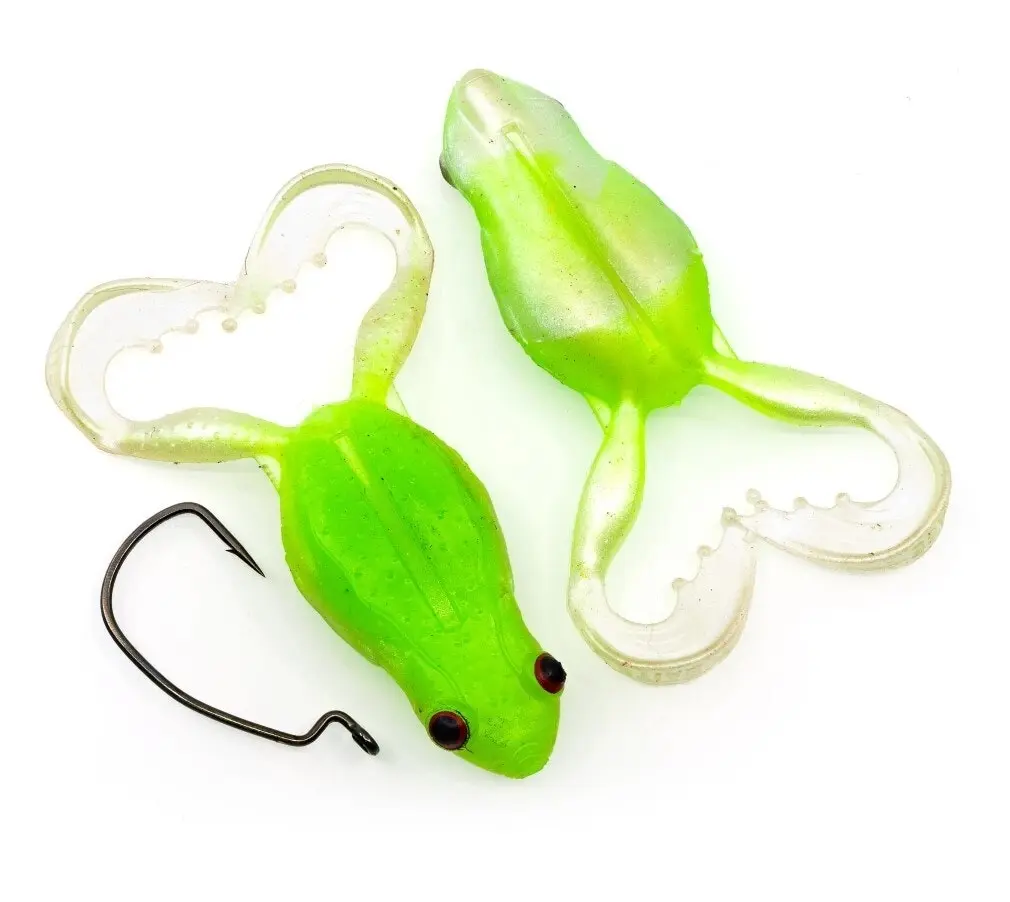 4 Pack of 40mm Chasebaits Flexi Frog Soft Bait Fishing Lures