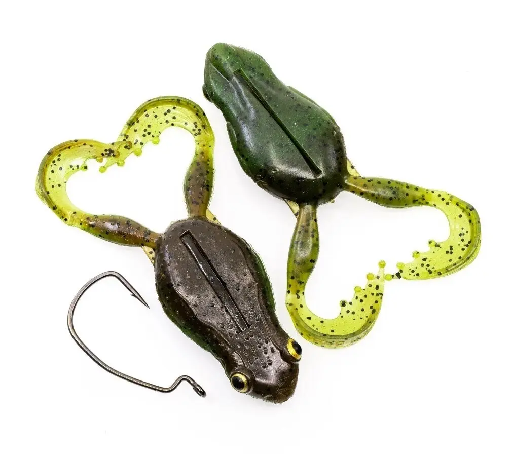 3 Pack of 65mm Chasebaits Flexi Frog Soft Bait Fishing Lures