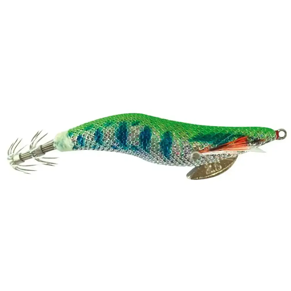 Size 2.5 Green/Blue Tsunami Pro Deluxe Egi Squid Jig Lure