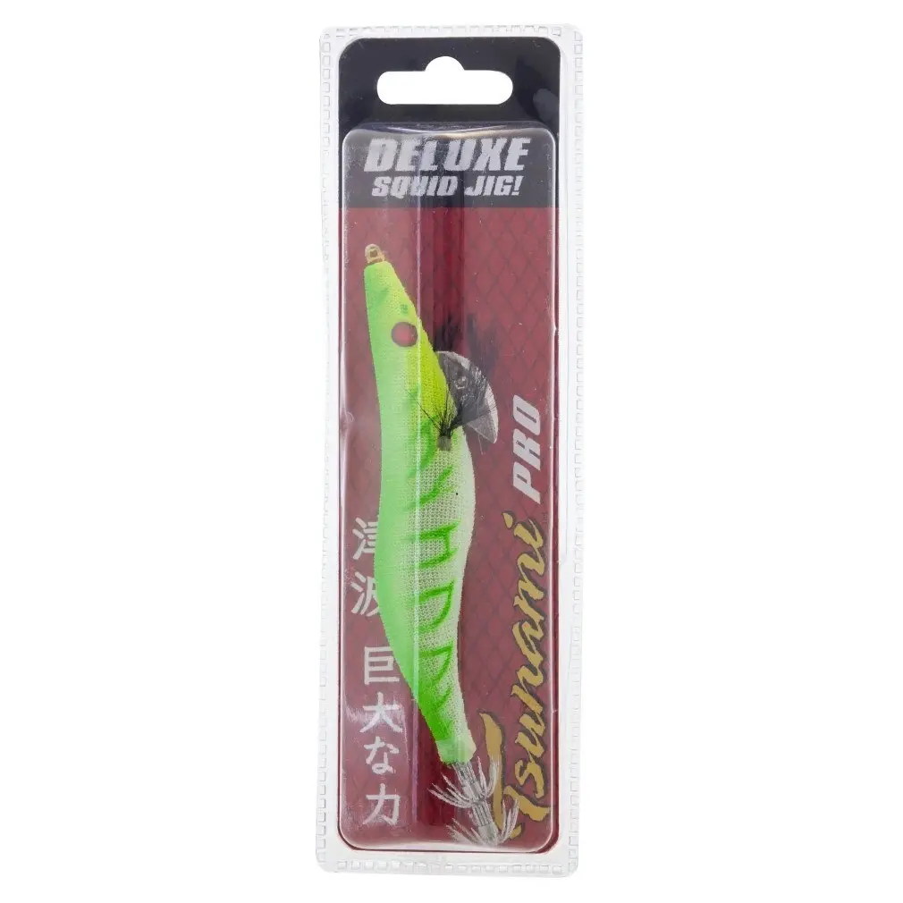 Size 3.5 Green Tsunami Pro Deluxe Egi Squid Jig Lure