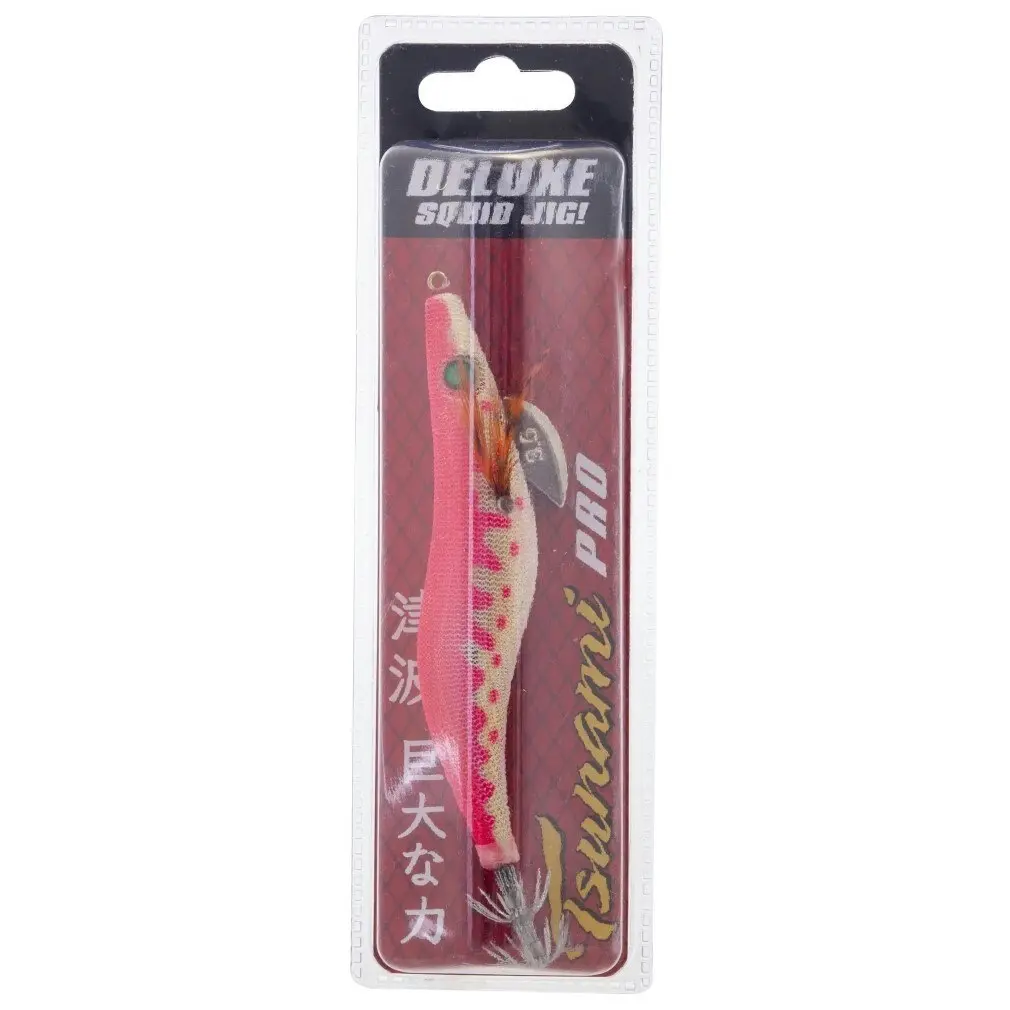 Size 3.5 Pink Tsunami Pro Deluxe Egi Squid Jig Lure