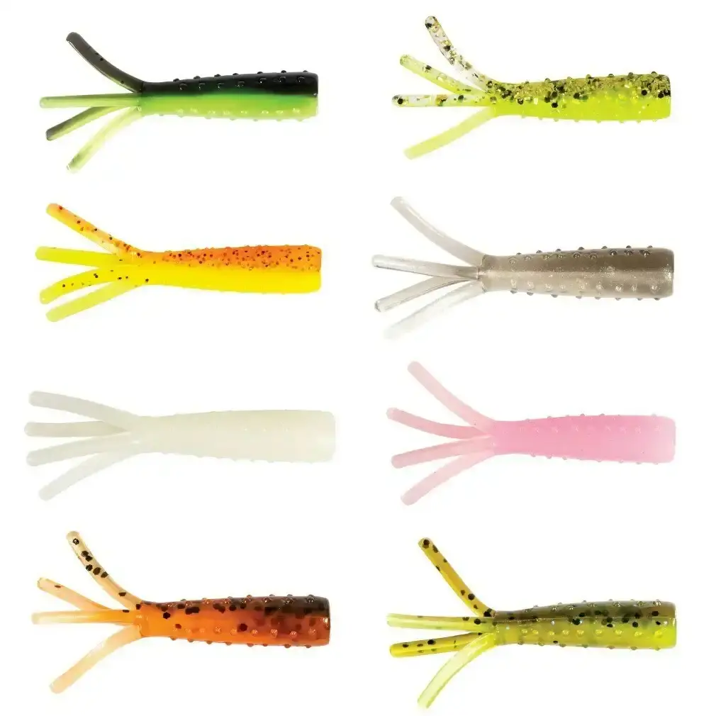 8 Pack of 1.75 Inch Zman Tiny Ticklerz Soft Plastic Stickbait Lures