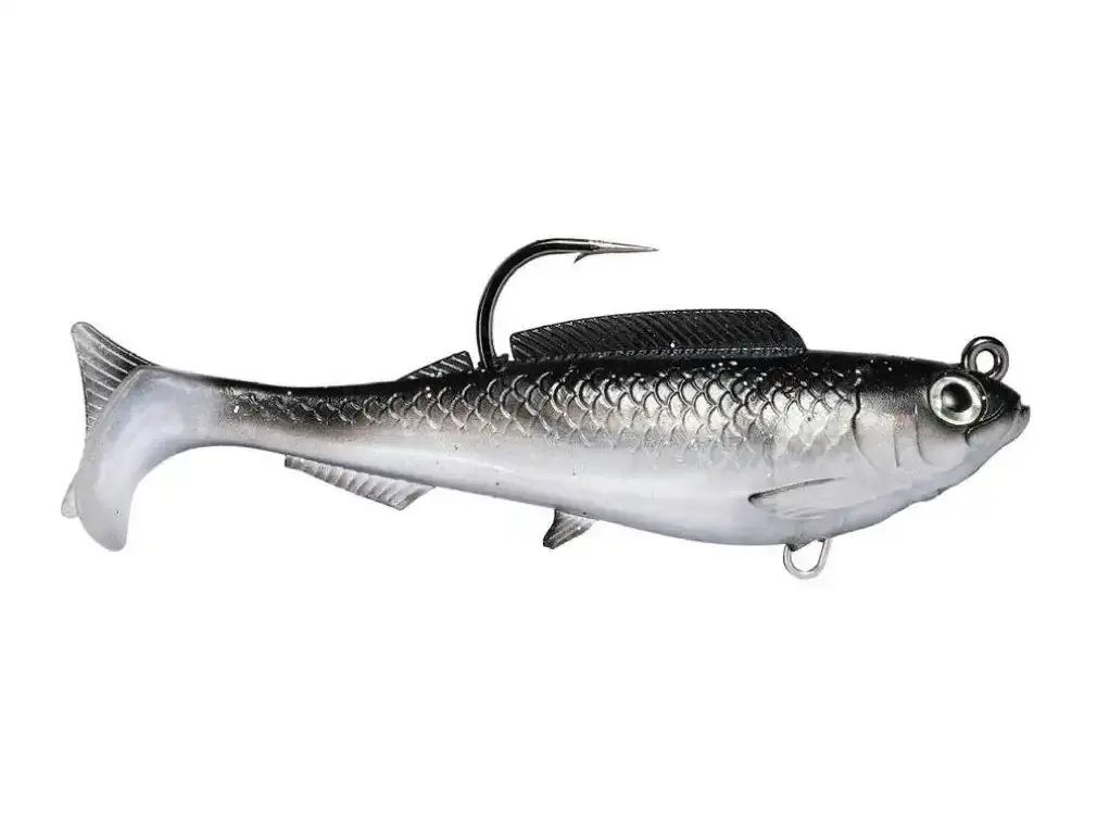 6 Inch Zman HerculeZ Soft Swimbait Fishing Lure - Rigged Soft Plastic Swimbait