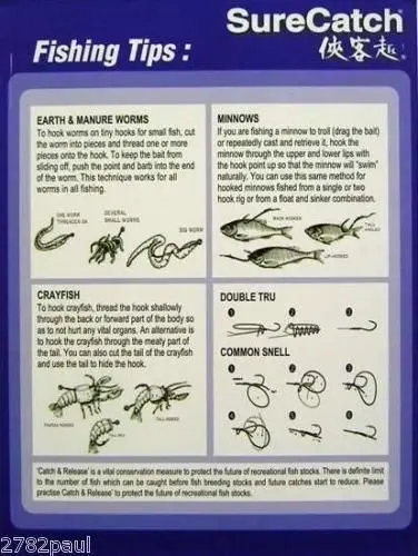 Surecatch 140 Piece Assorted Baitholder Fishing Hook Pack in Tackle Box