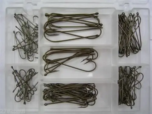 Surecatch 140 Piece Assorted Carlisle Fishing Hook Pack in Tackle Box