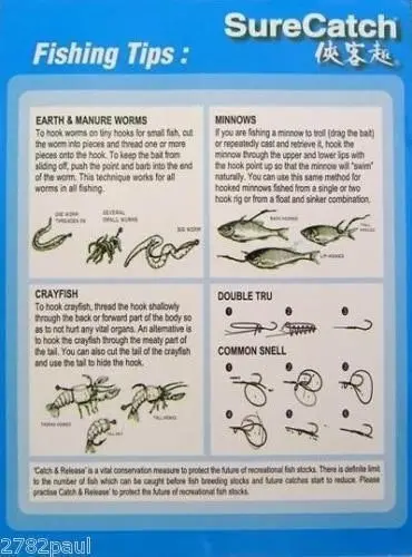 Surecatch 140 Piece Assorted Kirby Fishing Hook Pack in Tackle Box