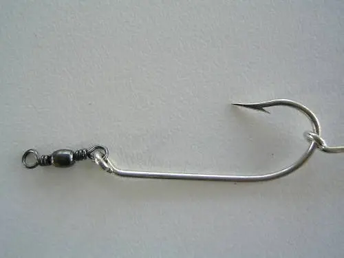 Mustad Pre-Rigged Swivel Gang Hooks 3/0 3 Hooks 3 Sets