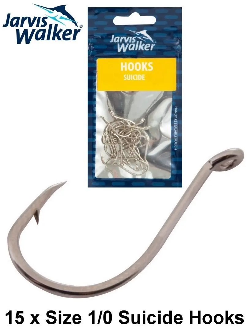 1 Packet of Jarvis Walker Nickle Suicide Octopus Fishing Hooks