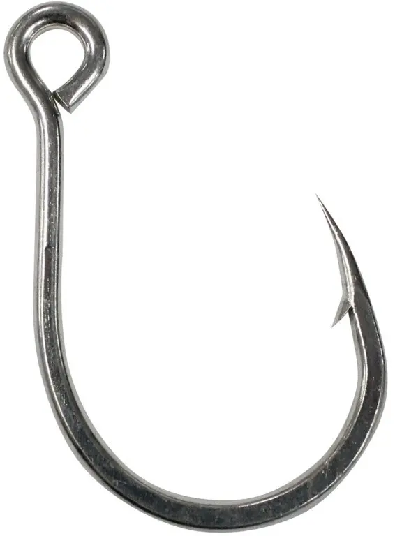 1 Packet of Mustad 10121NPDT Kaiju In-Line Single Fishing Hooks - 7x Strong Hook