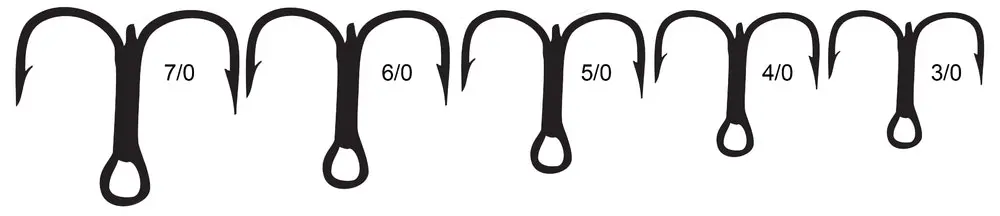 Mustad 36328 7X Strong Kaiju Saltwater Treble Fishing Hooks Qty: 2 Hooks