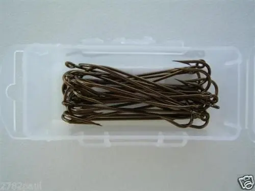 1 Box of Mustad 3191 Bronze Long Shank Carlisle Fishing Hooks