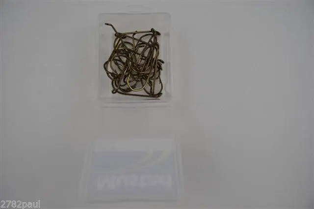 1 Box of Mustad Bronze 540 French Viking Fishing Hooks