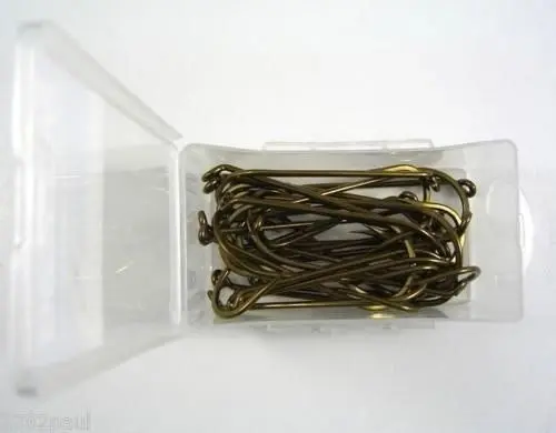 1 Box of Mustad 79640 Bronze French Viking Fishing Hooks