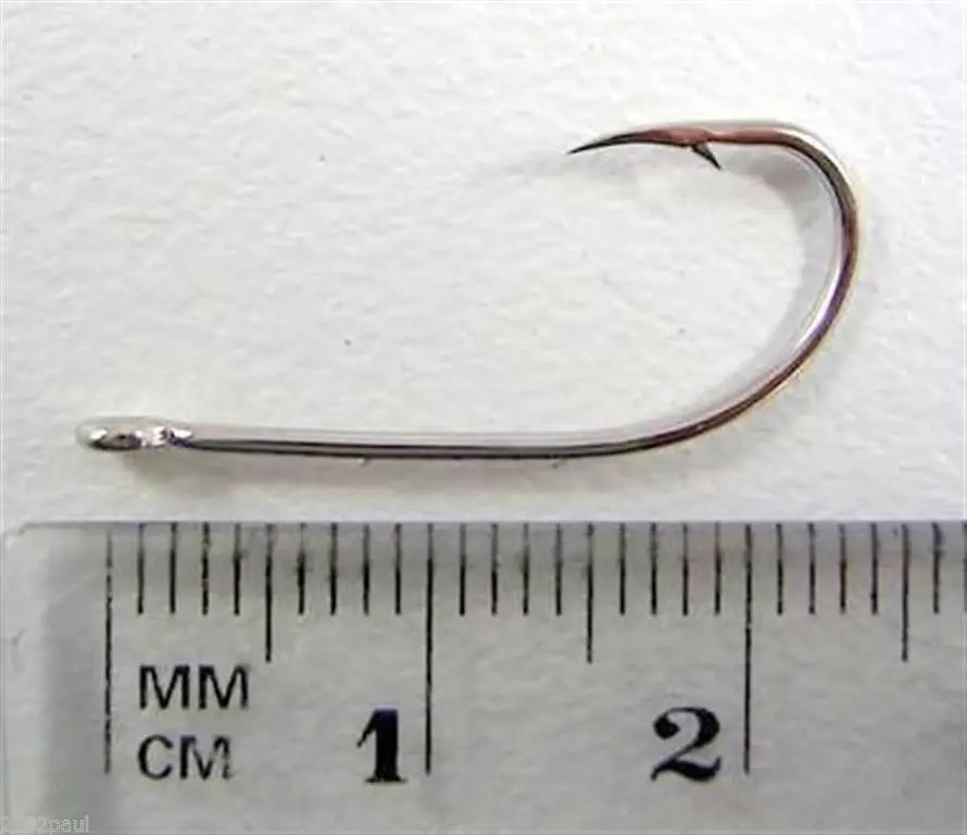 1 Box of Mustad 92247NI Beaked Baitholder Nickle Fishing Hooks