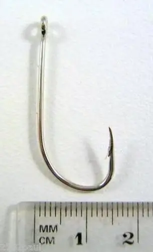 1 Box of Mustad 92247NI Beaked Baitholder Nickle Fishing Hooks