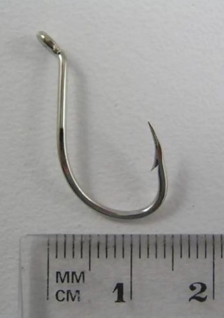 1 Box of Mustad 92554 2x Strong Nickle Plated Octopus Fishing Hooks