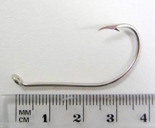 1 Box of Mustad 9555B Beaked Baitholder Nickle Plated Fishing Hooks