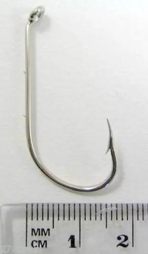 1 Box of Mustad 9555B Beaked Baitholder Nickle Plated Fishing Hooks