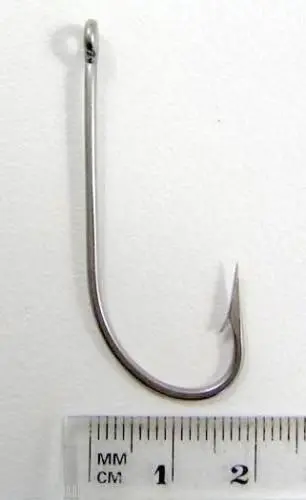 1 Box of Mustad 34007 O'Shaugnessy Stainless Steel Fishing Hooks