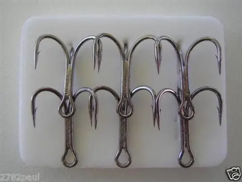 1 Pack of Mustad 36329 3x Strong UltraPoint Treble Fishing Hooks