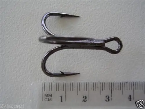 1 Pack of Mustad 36329 3x Strong UltraPoint Treble Fishing Hooks