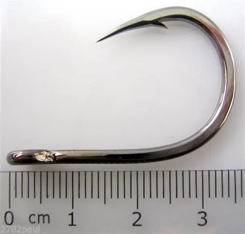 3 Packs of Mustad 10827NPBLN Hoodlum 4x Strong Chemically Sharp Fishing Hooks