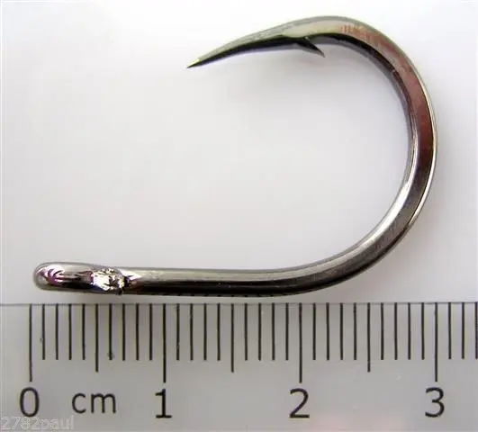 3 Packs of Mustad 10827NPBLN Hoodlum 4x Strong Chemically Sharp Fishing Hooks