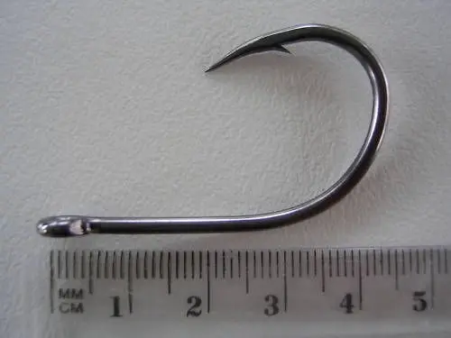 1 Packet of Mustad 10829NPBLN Big Gun Chemically Sharp Fishing Hooks