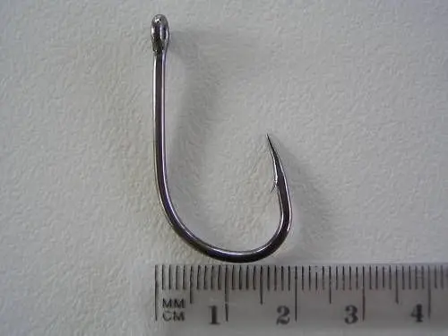 1 Packet of Mustad 10829NPBLN Big Gun Chemically Sharp Fishing Hooks