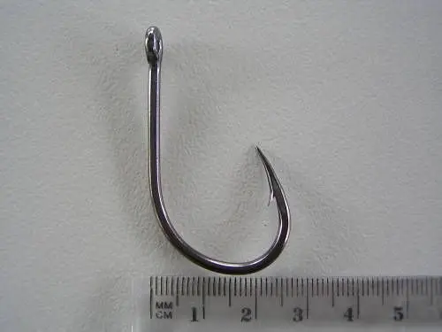 1 Packet of Mustad 10829NPBLN Big Gun Chemically Sharp Fishing Hooks