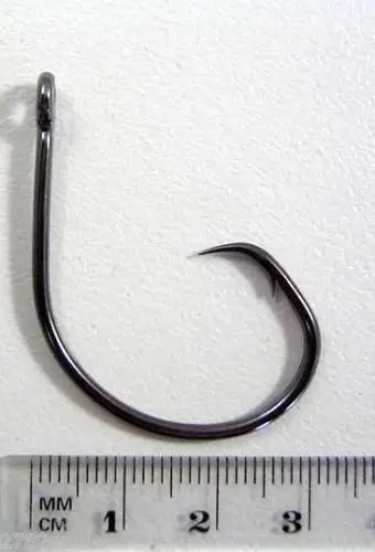 1 Packet of Mustad 39951NPBLN Demon Circle Light Chemically Sharp Fishing Hooks