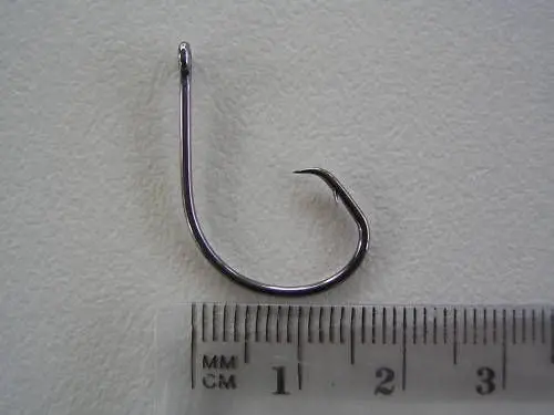 1 Packet of Mustad 39951NPBLN Demon Circle Light Chemically Sharp Fishing Hooks