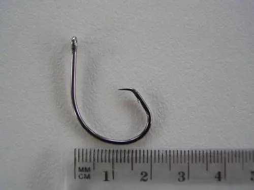 1 Packet of Mustad 39951NPBLN Demon Circle Light Chemically Sharp Fishing Hooks