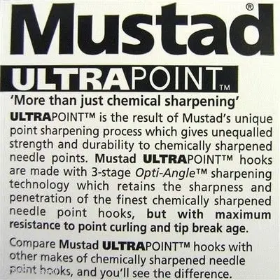 1 Packet of Mustad 39951NPBLN Demon Circle Light Chemically Sharp Fishing Hooks