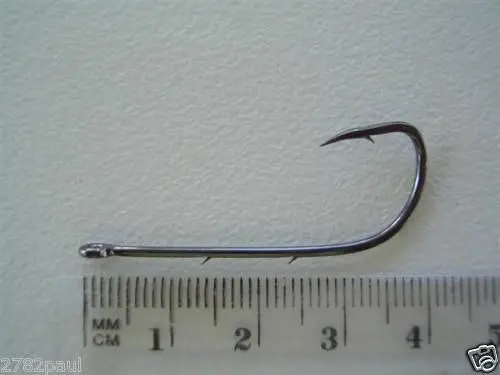 1 Packet of Mustad 92647NPBLN Long Baitholder Chemically Sharp Fishing Hooks